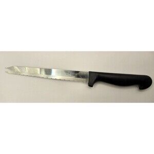Vintage 13" Serrated Utility & Slice Knife - Fork Tip - Surgical Stainless Steel